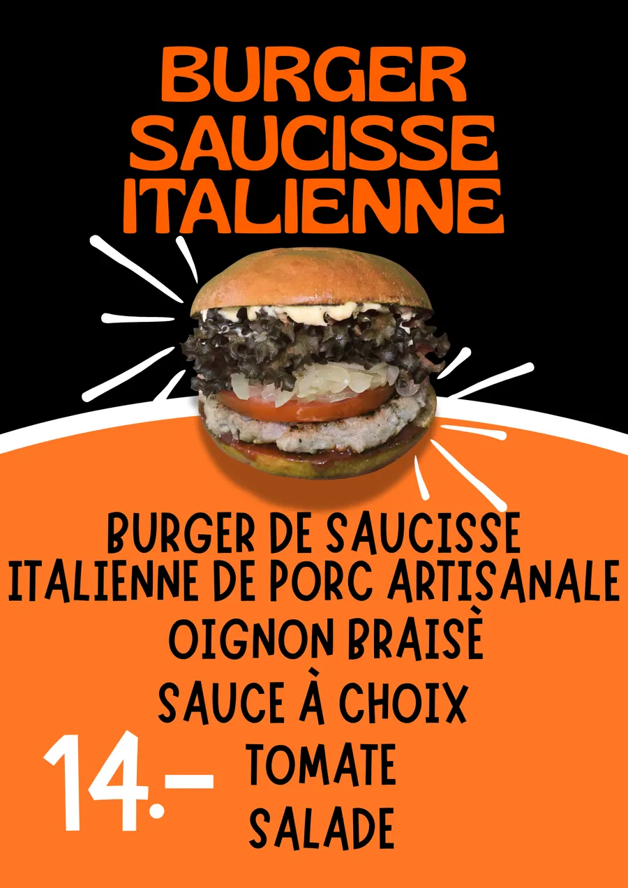 Burger Saucisse Italienne
